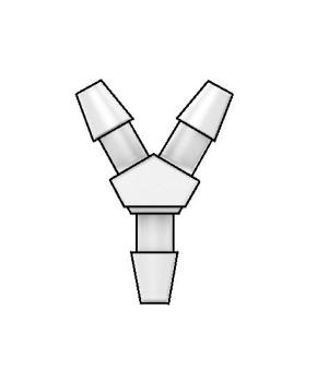 Barbed fitting Y