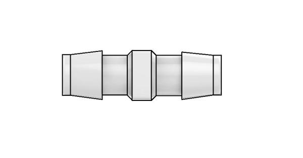 Barbed fitting straight